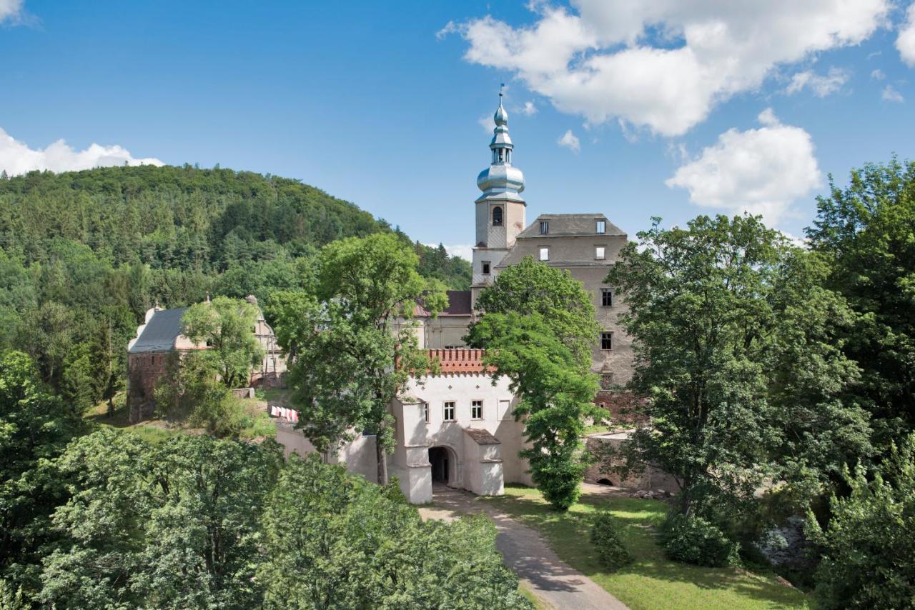 Zamek Sarny - Schloss Scharfeneck Клодзко Екстериор снимка